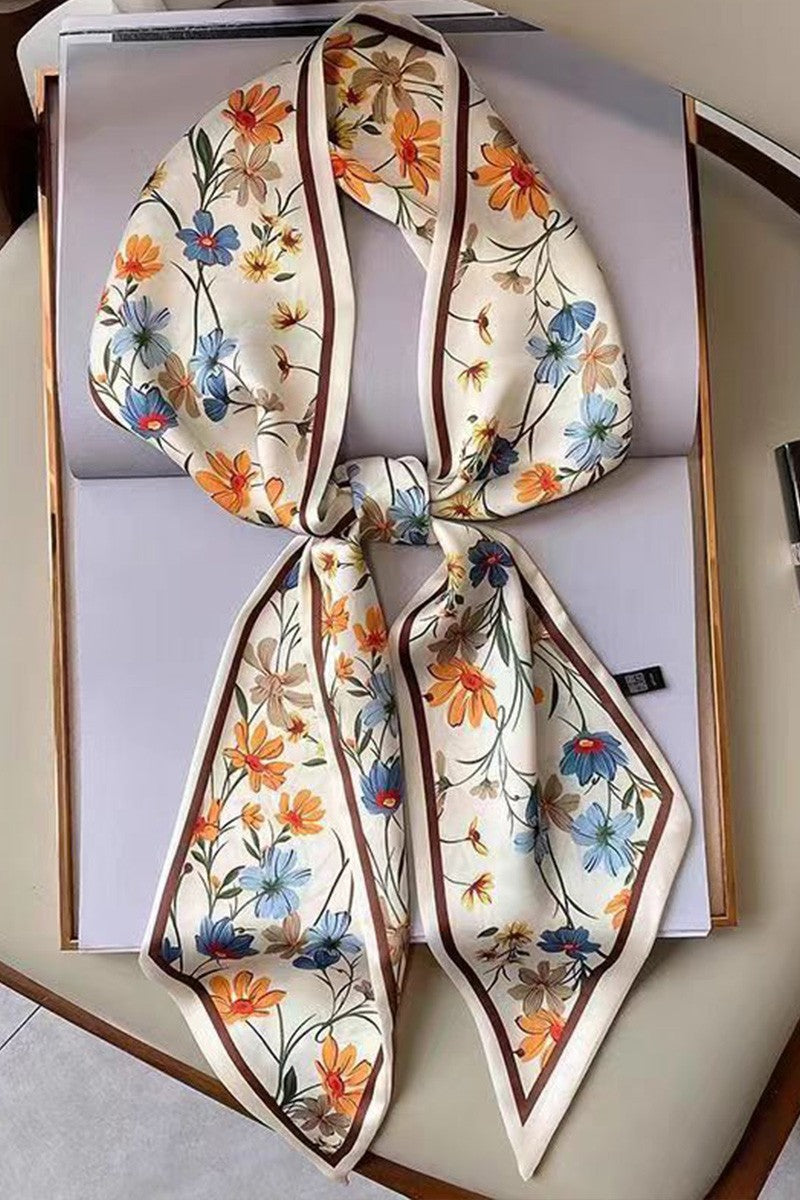 Floral Print Long Scarf