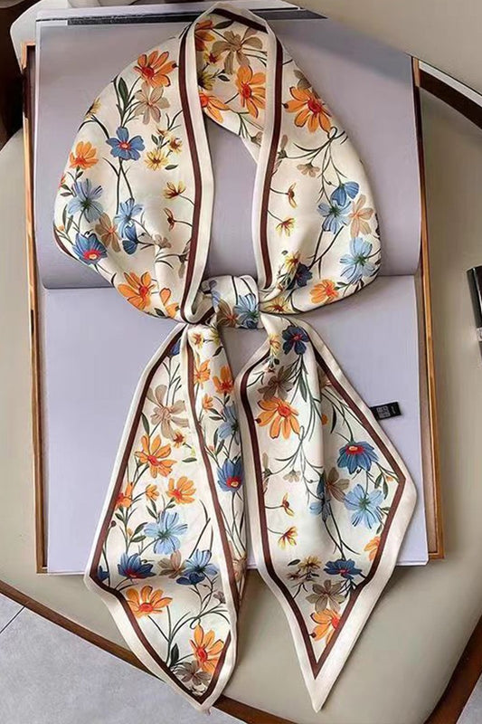 Floral Print Long Scarf