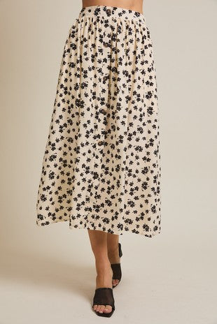Floral Long Skirt