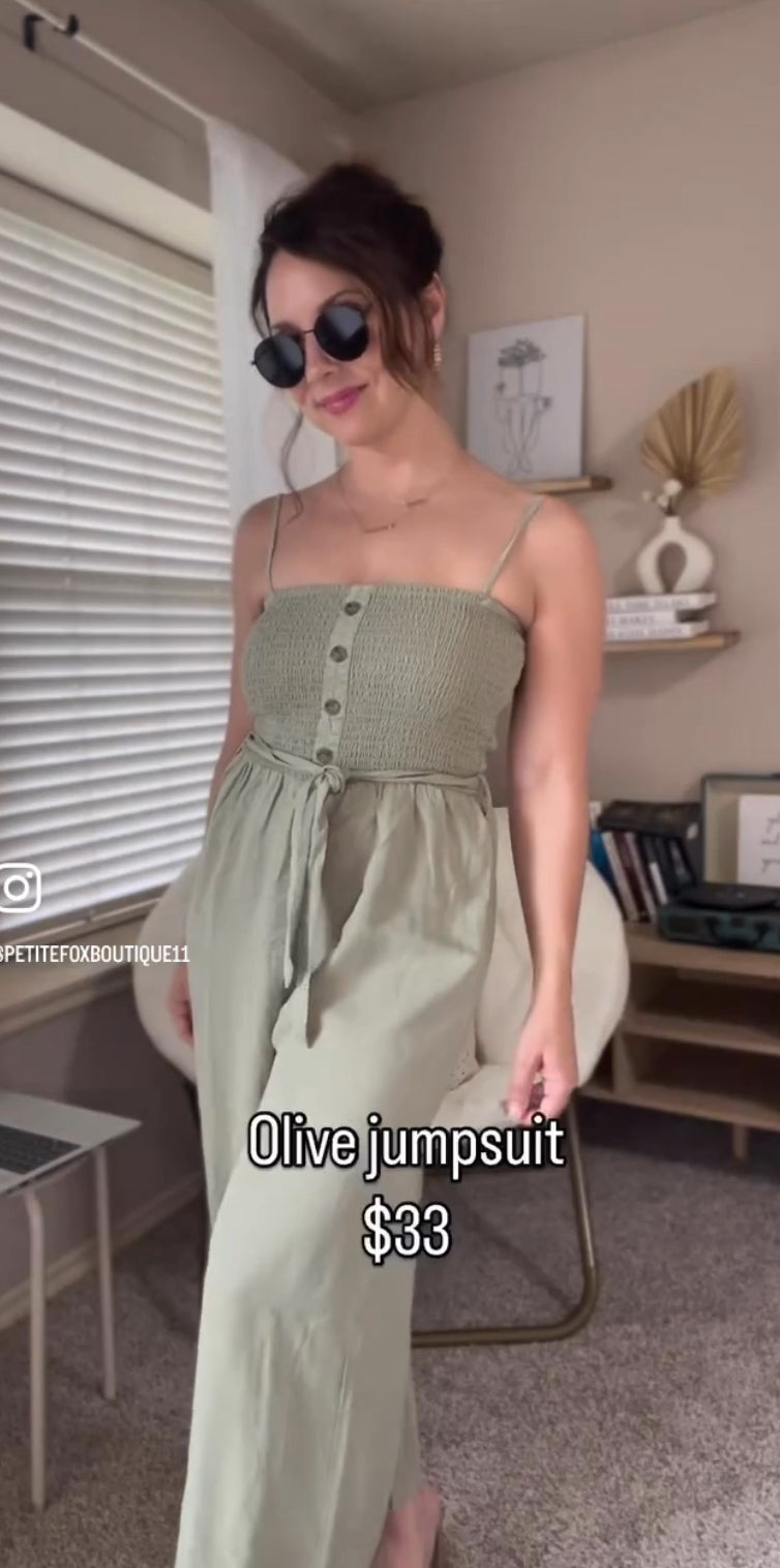 Olive jumpsuit