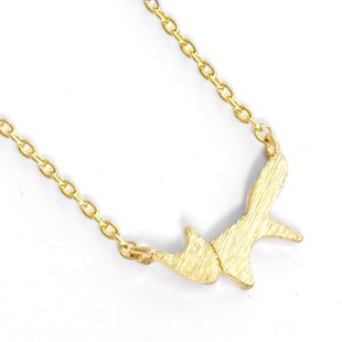 Bushy Tail Fox Pendant Necklace