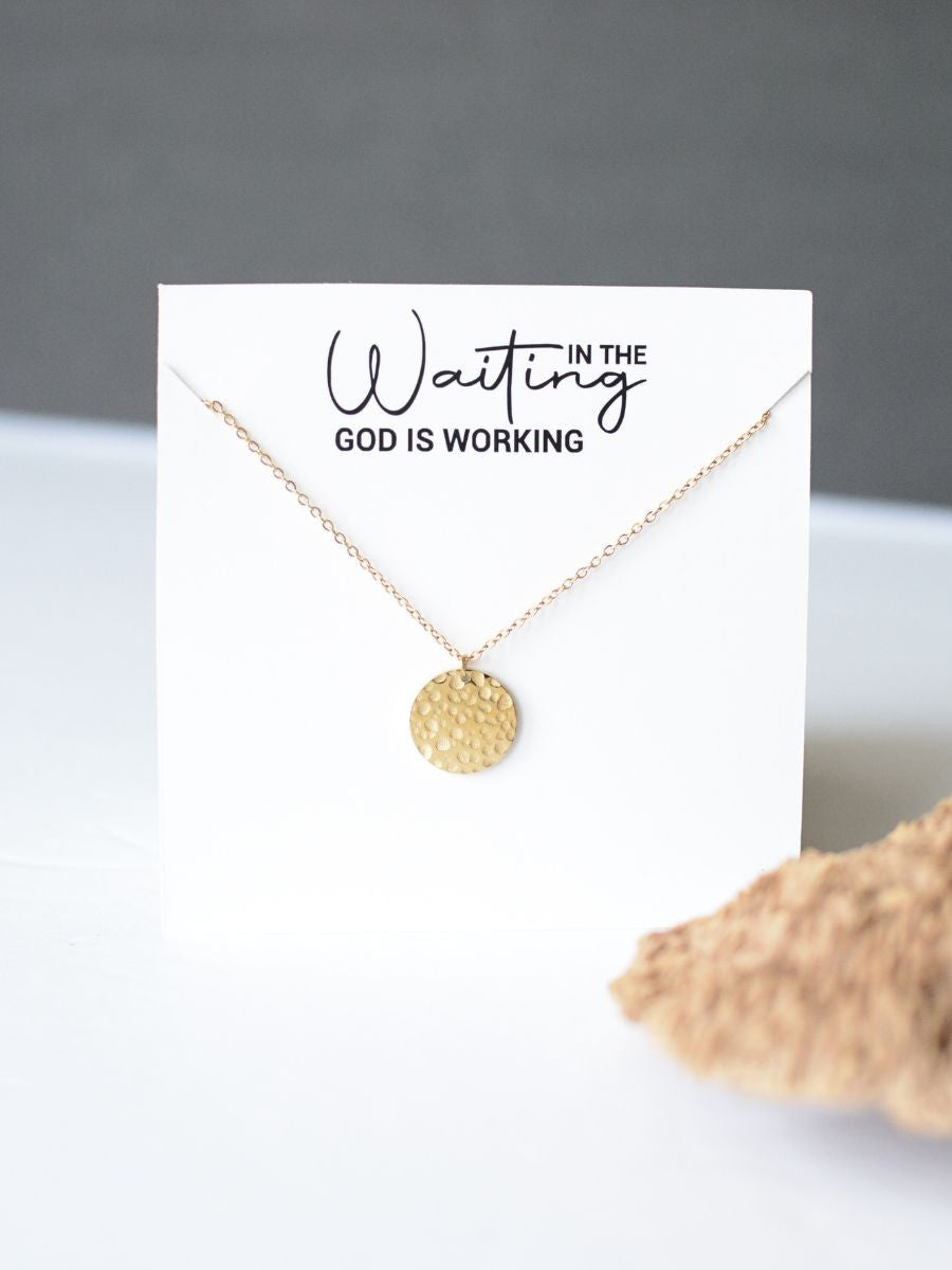 God is Working faith Christian necklace jewelry