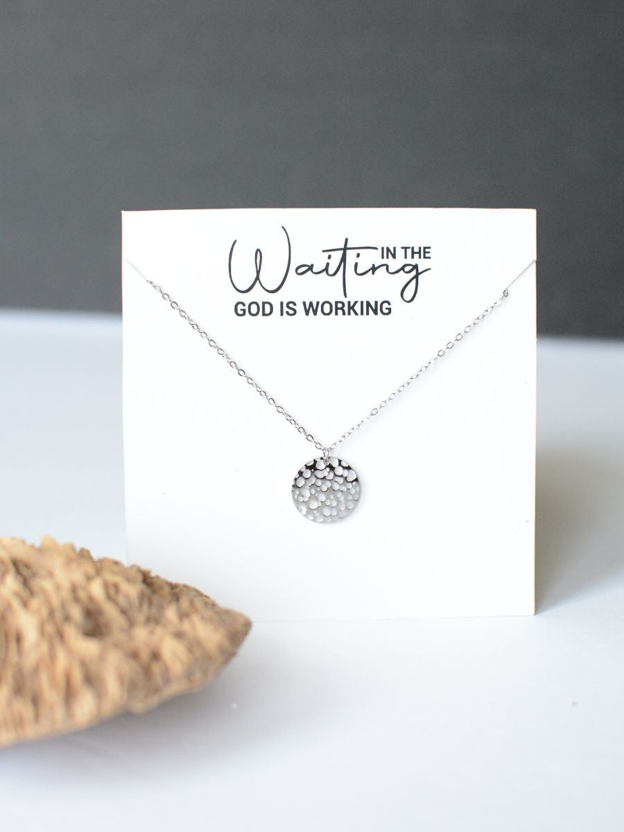God is Working faith Christian necklace jewelry